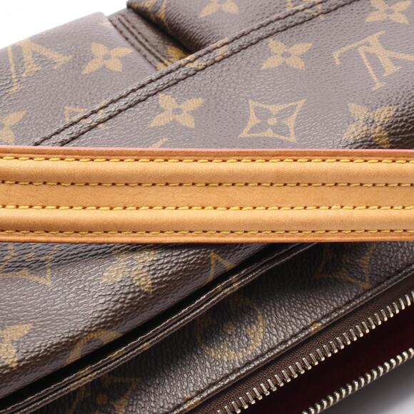 LOUIS VUITTON Brown Monogram Leather Shoulder Bag - Picture 10 of 11